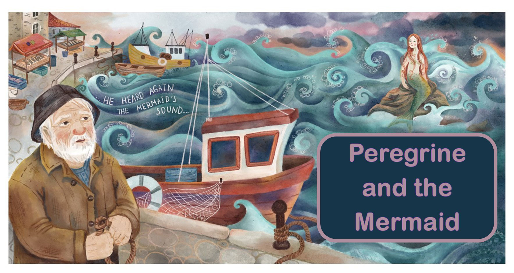 Illustrated artwork for Peregrine and the Mermaid